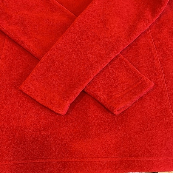 Lands End Red Polar Tech Long Sleeve 1/4 Zip fro T Jacket Women’s Medium - Picture 6 of 9